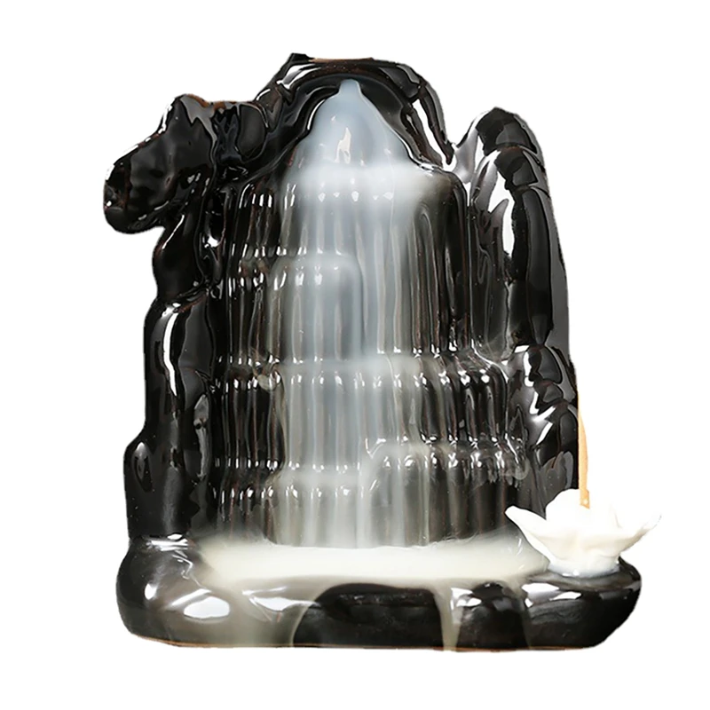 

Долговечная курильница Backflow, керамическая курильница в виде водопада