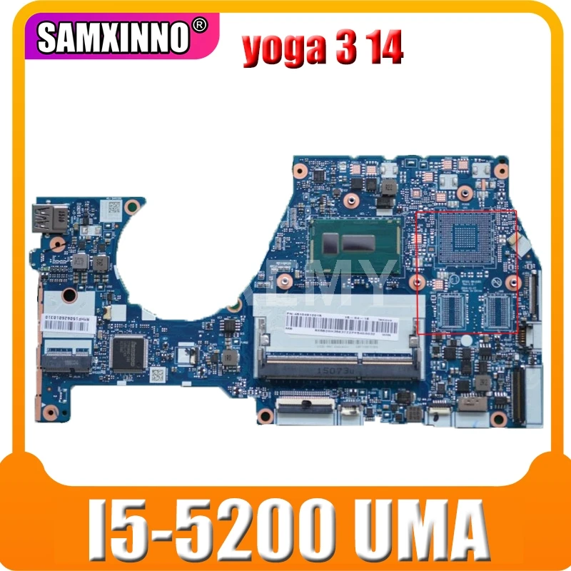 

New Original Laptop For Lenovo YOGA3 14 YOGA 3 14 Motherboard Mainboard W8P I5-5200 UMA NM-A381 5B20H35640