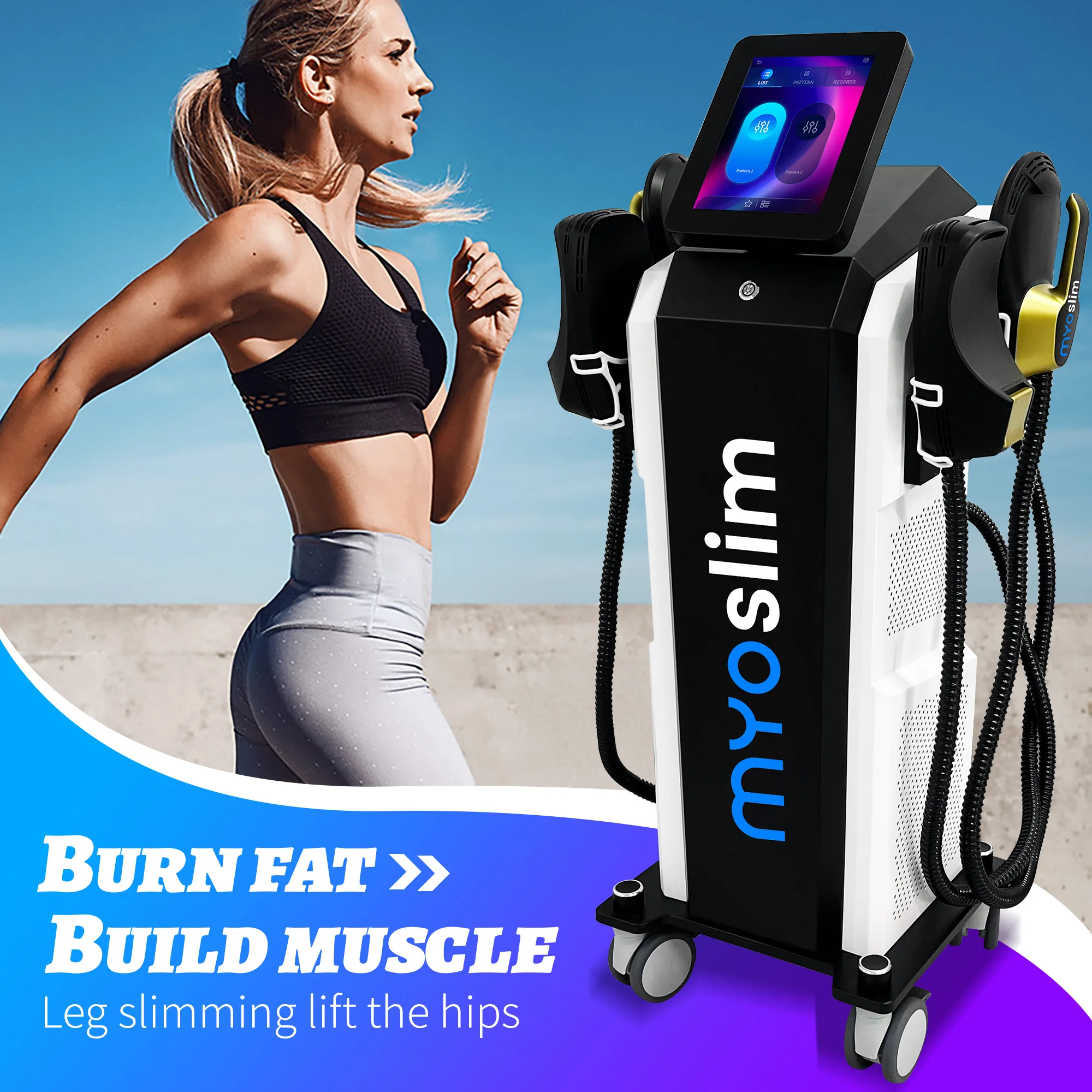 Фото Профессиональный Nova EMS MYOslim Neo 6500 Вт высокой мощности 4 RF ручки Hi-emt Body Sculpt EMS стимуляция мышц бестселлер машина №5