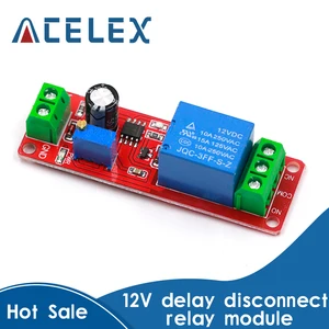 NE555 DK555 Timer Switch Adjustable Disconnect Module Time delay relay Module DC 12V Delay relay shi