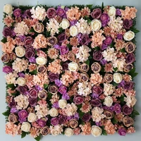 2 4m x 2 4m luxury flower backdrop wedding flower wall artifical rose stage background decoration