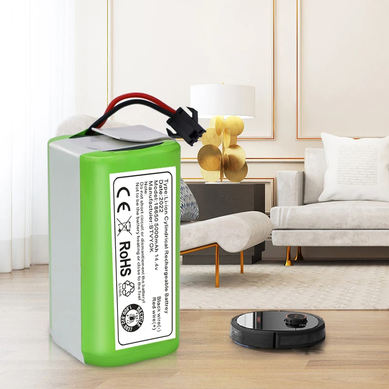 14.4V 5000mAh Li-ion battery for Conga Excellence 990 1090 Ecovacs Deebot N79 N79S DN622 Eufy RoboVac 11 11S RoboVac 30