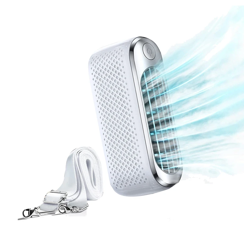 

Practical Handheld Mini Fan, Small Fan Bladeless10 Working Hours Type-C Rechargeable High Air Volume Handheld/Neck Portable Fan