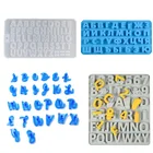 3D формы с алфавитом, силиконовые формы с русским алфавитом, формы для шоколада, инструменты для украшения тортов, инструменты для выпечки, товары для рукоделия из эпоксидной смолы