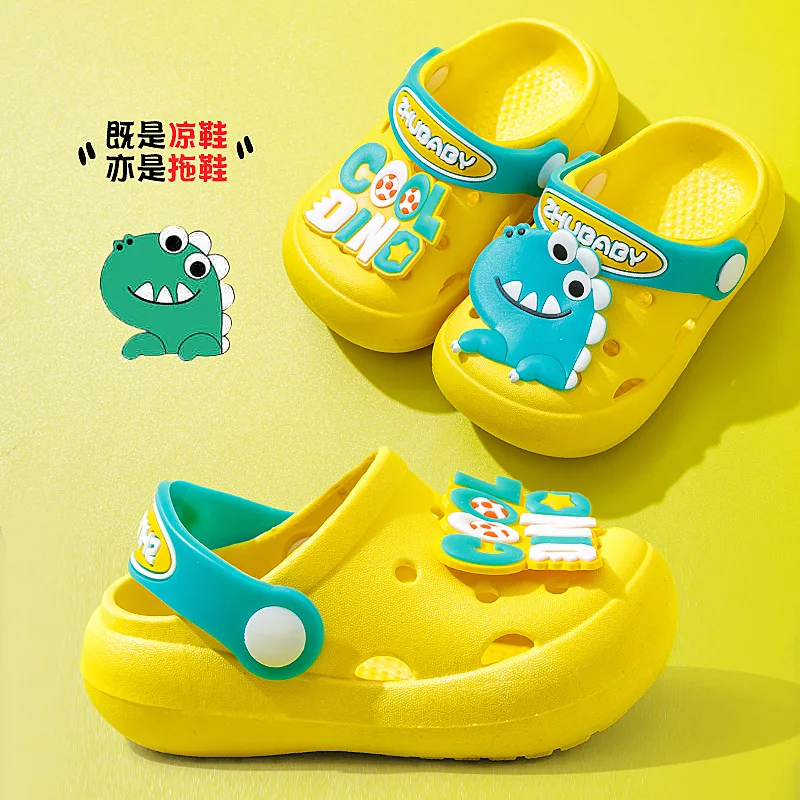 

Cartoon Unicorn Resilient Non-slip Soles Summer Children Sandals Soft Toe-wrapped Baby Toddler EVA Lovely Breathable Beach Shoes