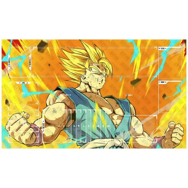 DRAGON BALL Card Pad Son Goku Vegeta IV Super Saiyan Diy Резиновый коврик для одного игрока Боевой Аниме