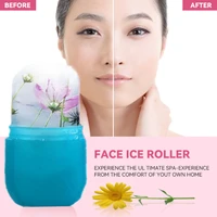4 color silicone ice roller eliminate edema remove eye bags cartoon facial beauty ice cube face massages skin care tools