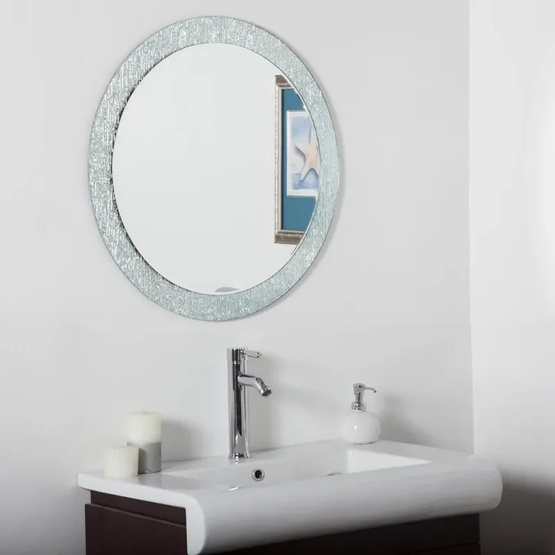 

Molten 28" dia. Round Double Layer Frameless Bathroom Vanity Mirror