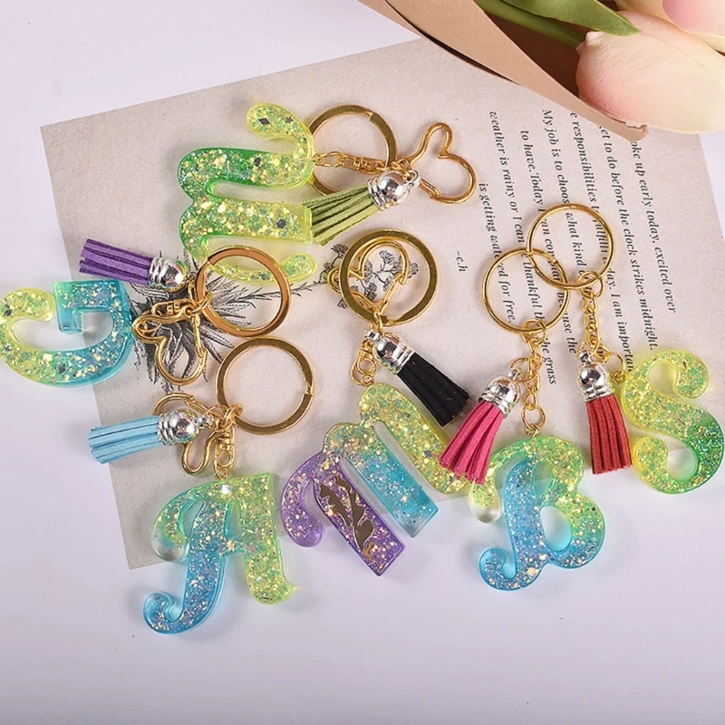 

26 English Letter Resin Molds Silicone Sign Alphabet Epoxy Casting Mold for DIY Keychain Pendant Earring Jewelry Making