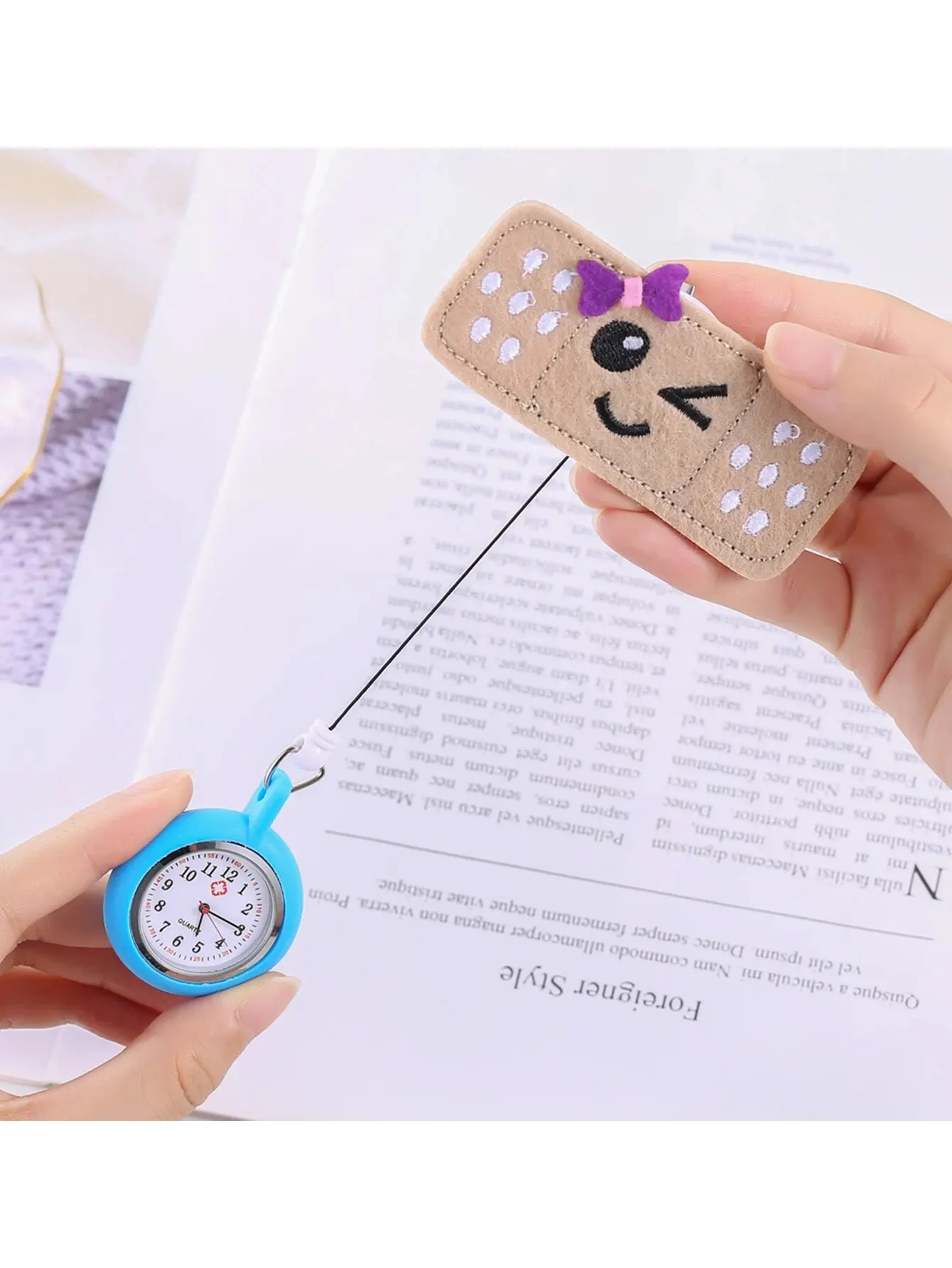 Модные простые женские карманные часы для медсестер