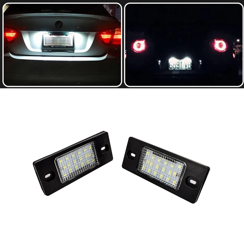 Светодиодные индикаторы номерного знака без ошибки Canbus для VW Touareg 7L Tiguan 5N Golf 5 MK5
