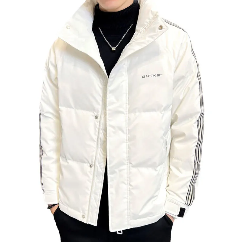 

2022 New Winter Men's Hooded Down Jacket Fashion Classic Windbreaker Thicken Warm White Duck Down Hooded Jackets CoatsFor Man