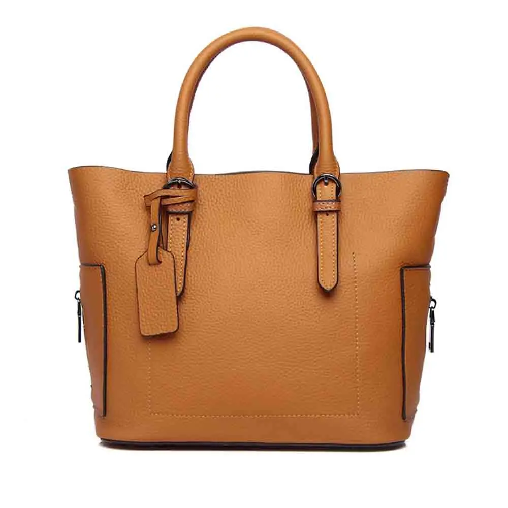 Motingsome Winter Trend 2023 Women Leather Bag Casual Tote Handbag Thick Luxury Genuine Leather Shoulder Crossbody Bags Brown