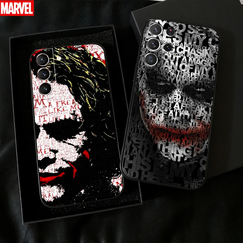 

Clown Bat-man The Joker Phone Case For Samsung Galaxy S22 S21 S20 S10 10E S9 S8 Plus S22 S21 S20 Ultra FE 5G TPU Silicone Cover
