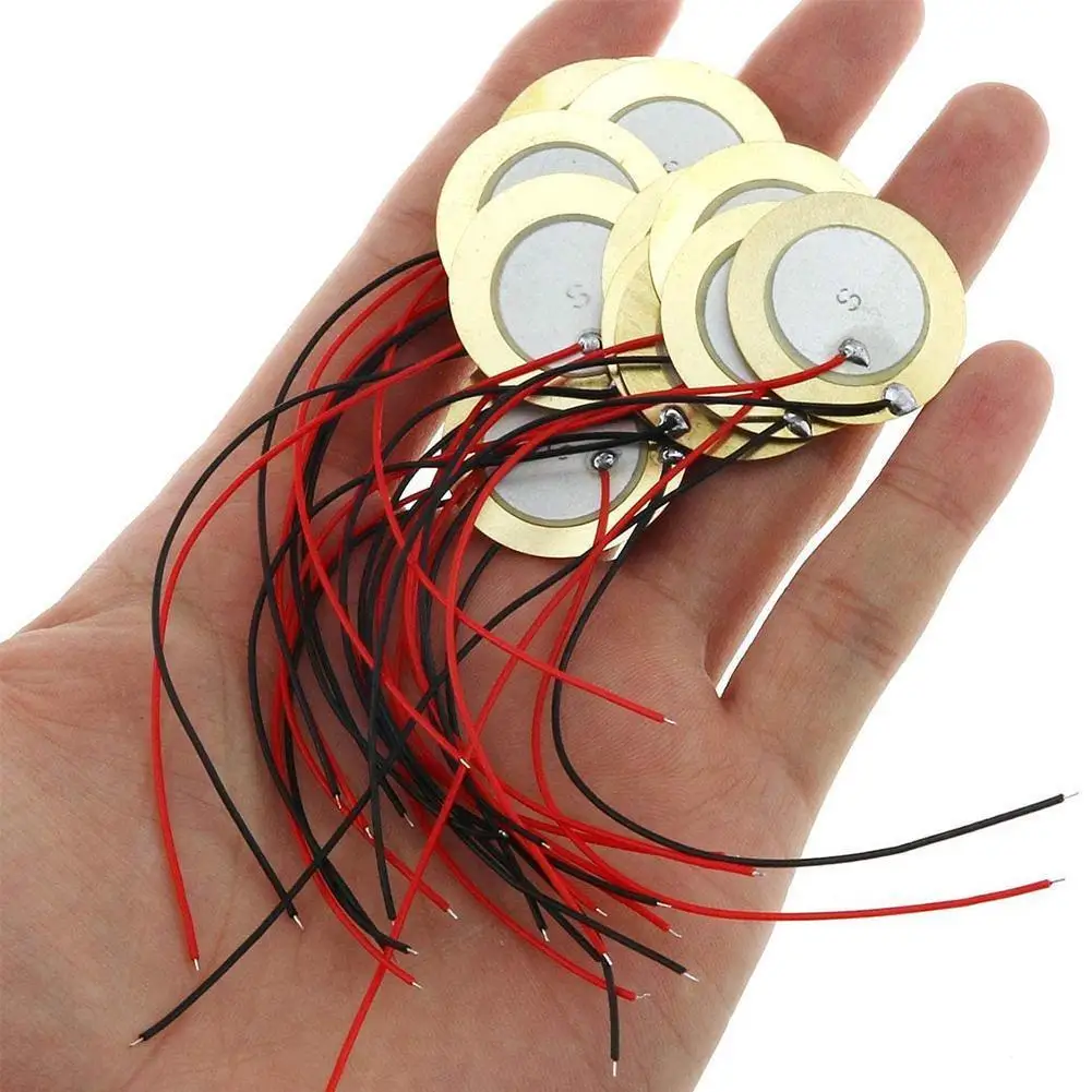 15 шт. 27 мм пьезо-диски с выводами барабанный триггер для микрофона акустический