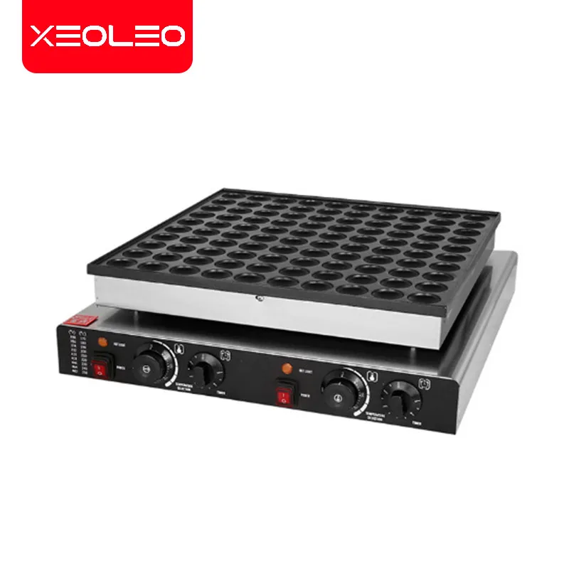 

Электрическая машина для приготовления Блинов XEOLEO с 100 отверстиями, 3200 Вт, мини голландская машина для приготовления блинов, вафель, машина для приготовления блинов, мини-машина для пончиков