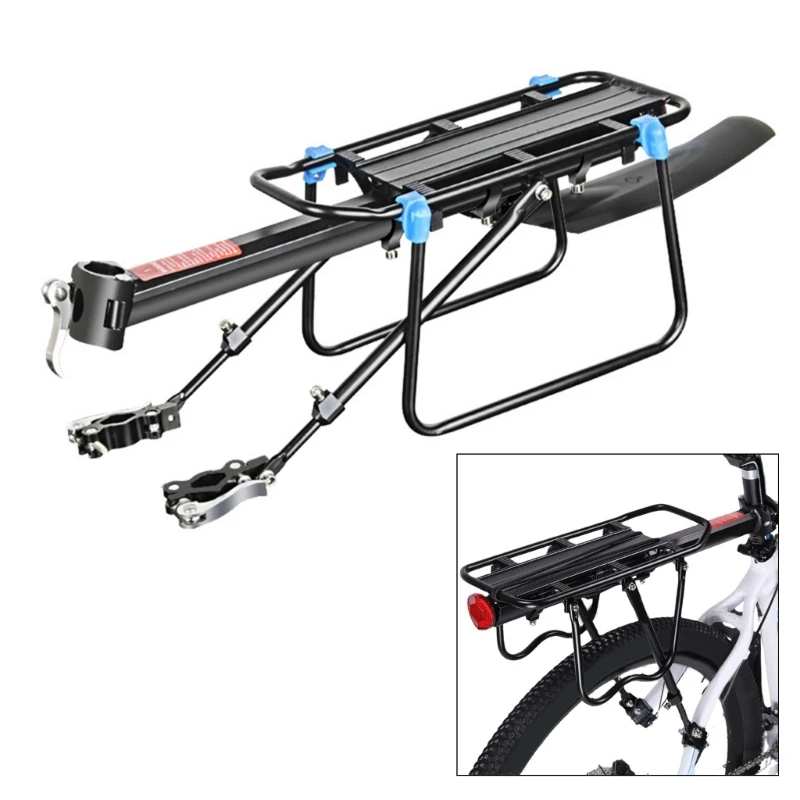 

Bicycles Luggage Bike Rack Aluminum Cargo Rear Rack Shelf Cycling Seatpost Bag Holder Stand MTB Install Tools