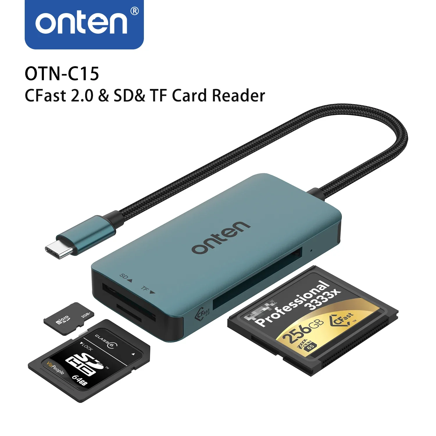 ONTEN оригинальное устройство для чтения SD-и TF-карт памяти TYPE C TO CFast 2 0