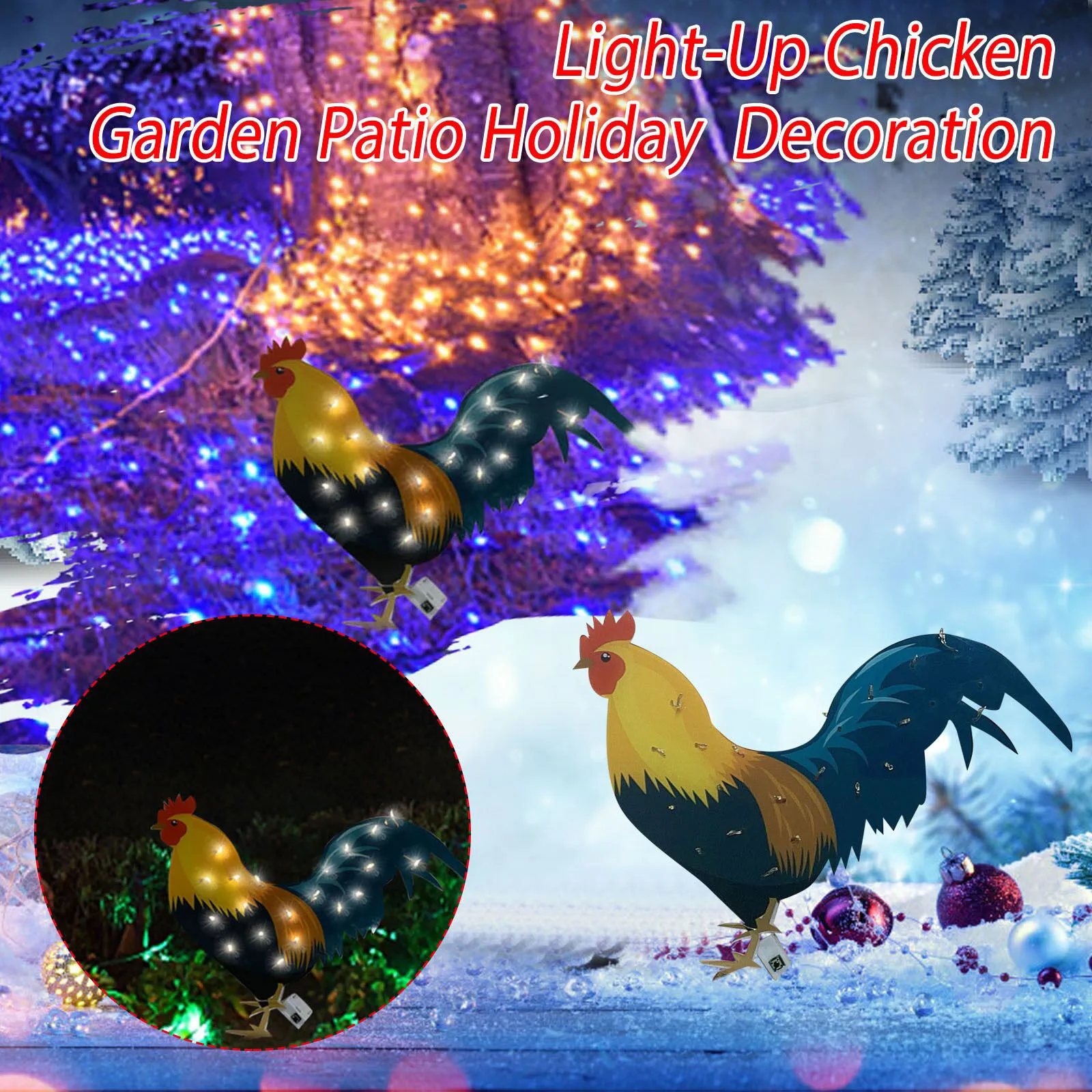 

Orchid Plant Lot Acrylic Sign Patio With Garden And Plane Stake Light-Up Holiday Rooster Decoration Chicken 2D Outdoor Patio