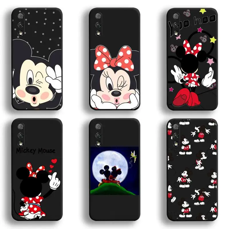 

Cute Mickey Minnie Mouse Phone Case For Huawei Honor 30 20 10 9 8 8x 8c v30 Lite view 7A pro