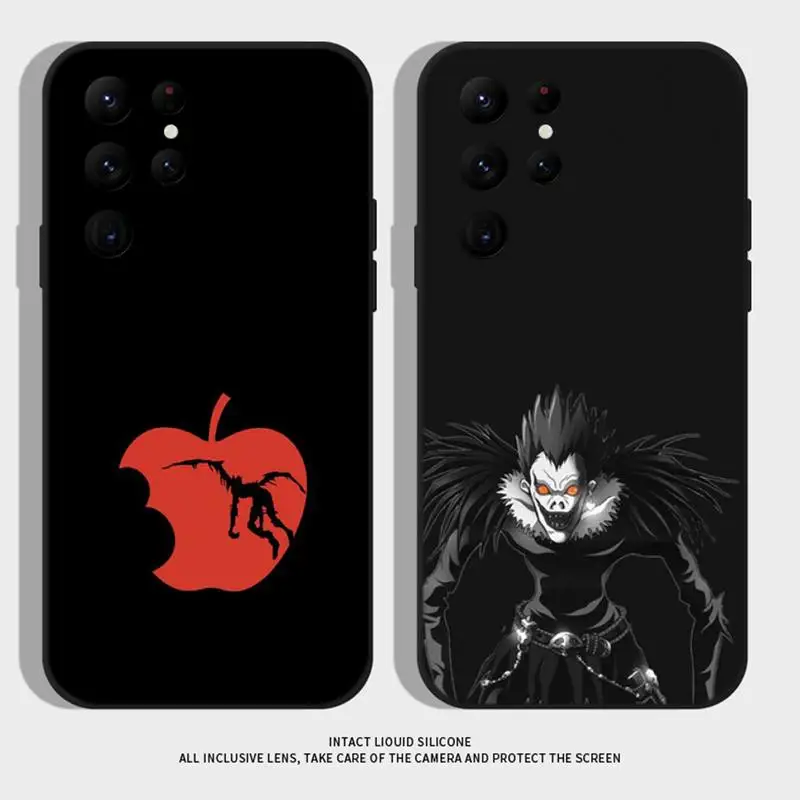 

Anime D-Death N-Note Ryuk Phone Case For Samsung S21 S22 Ultra S20 S30 plus S22 plus S23 S30ultra 5G Silicone Cover