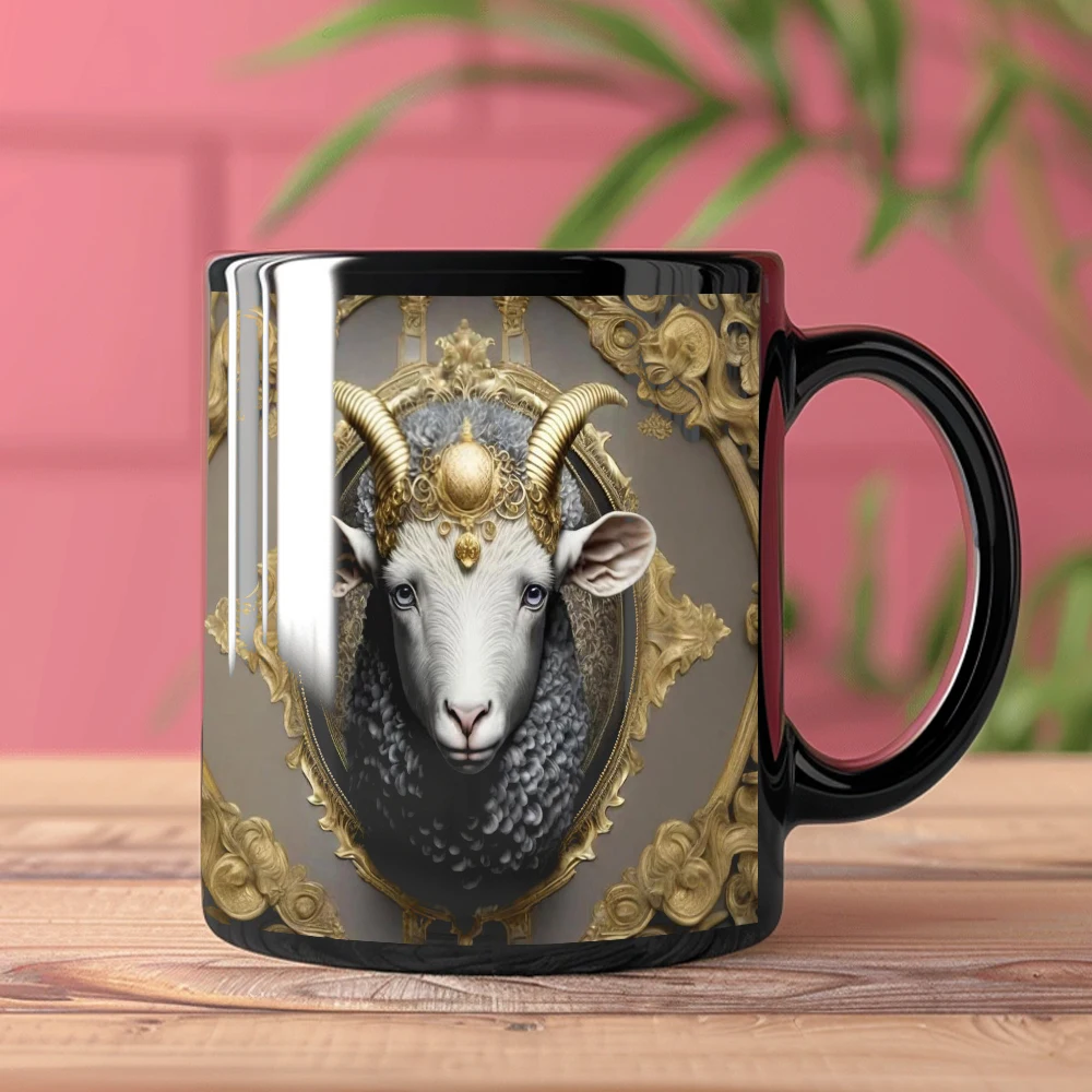 

Керамическая кофейная кружка с серебряными волосами, офисная кофейная чашка, домашние чайные чашки, подарок на день рождения друзьям