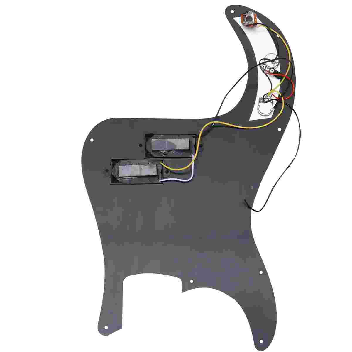 

Bass 3 Ply Prewired Loaded Pickguard Pickup for Precision Bass Guitar Musical Instrument (Black)