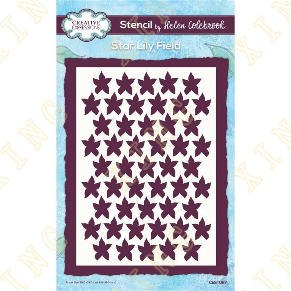 

Star Lily Field 2023 New Layering Stencils Painting Diy Scrapbook Coloring Embossing Paper Card Album Craft Decorative Template