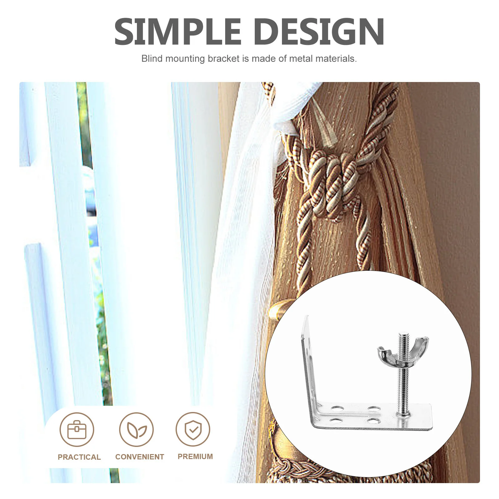 8 шт. кронштейны для слепых стен римских штор/комплект монтажного оборудования