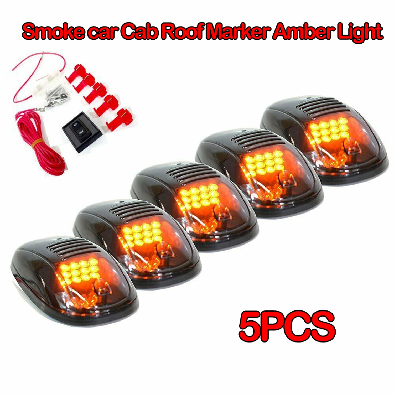 

Для Dodge Ram 1500/2500/3500/4500/5500 Для 4x4/внедорожья/внедорожника/Jeep/RV 5 шт. светодиодные габаритные огни на крыше кабины