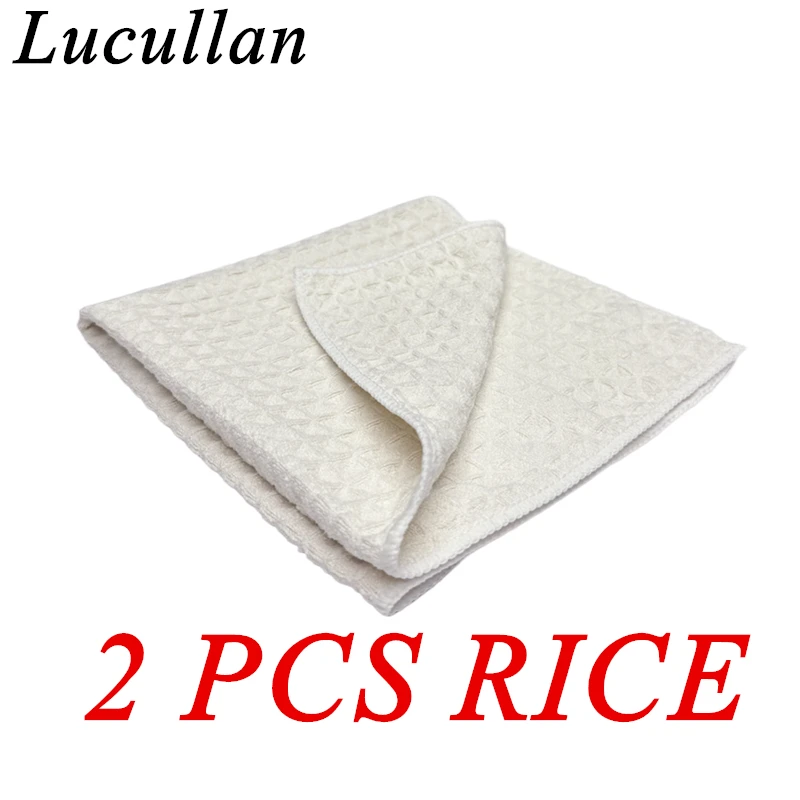 

Lucullan 40x40см 400GSM 3D полое сетчатое вафельное переплетение Сушильное полотенце из микрофибры
