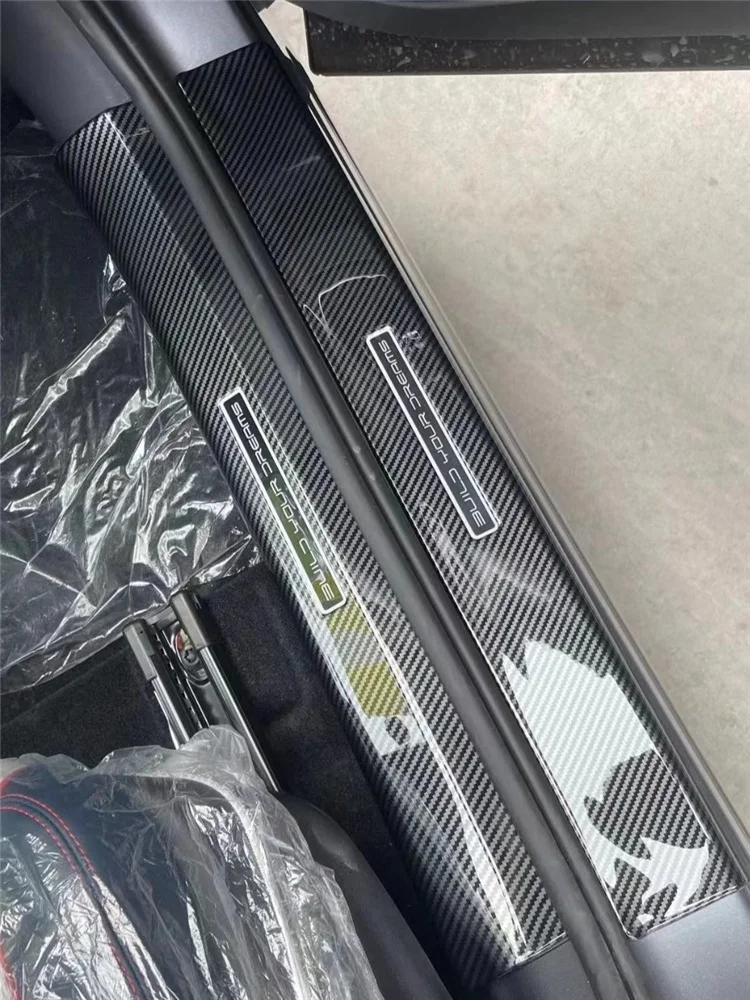 

WELKINRY For BYD ATTO 3 2022 2023 Yuan Plus Car Doorsill Threshold Welcoming Foot Pedal Scuff Guard Plate Protective Trim