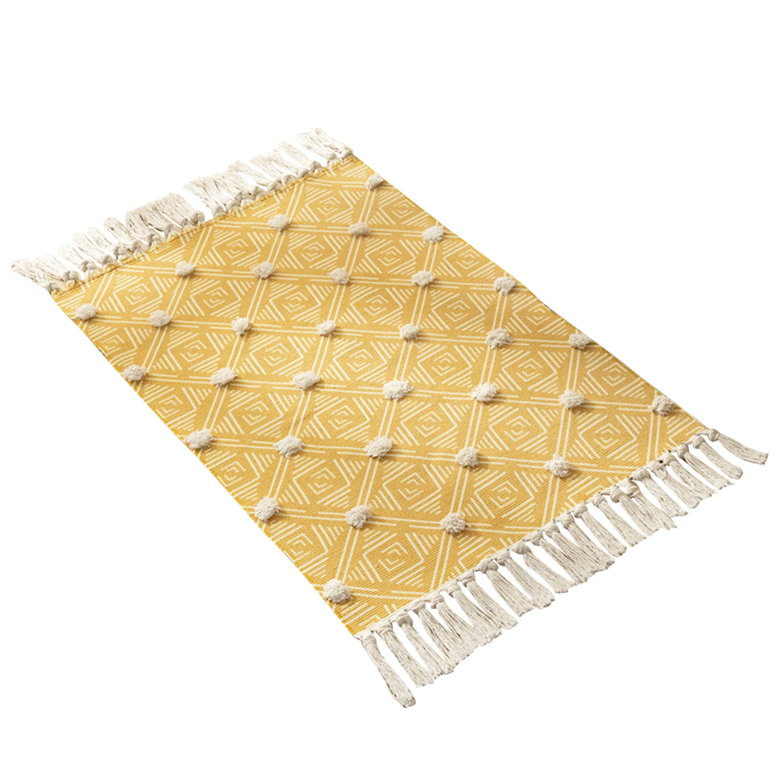 

Carpet Floor Mat Doormat With Tassels Entrance Washable Balcony Anti Slip Nordic Style Bedroom Woven Area Rug Living Room