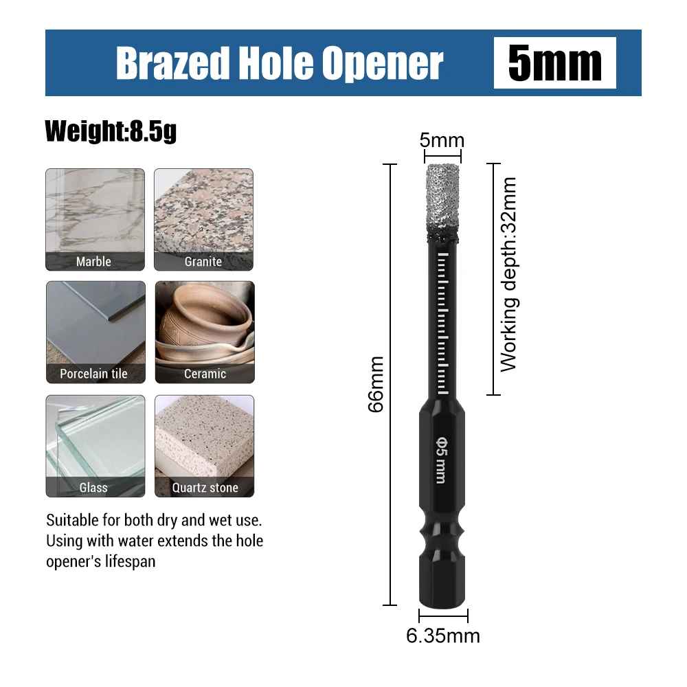 

Алмазные сверла XMSJ GlassDrill 5-35 мм