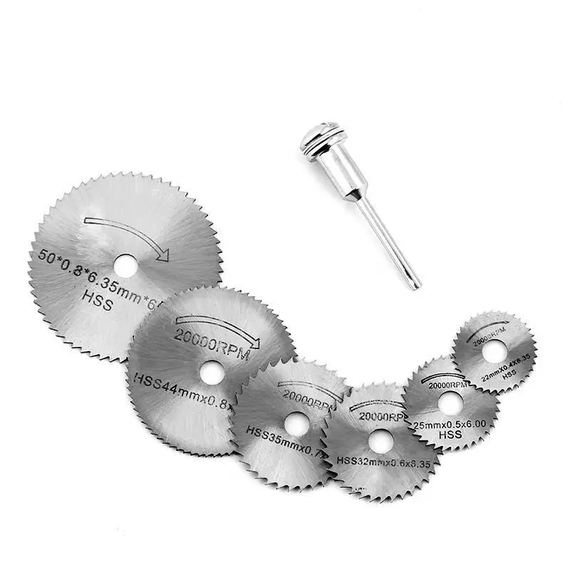 1 Set HSS Mini Circular Wood Cutting Saw Cutting Disc for Wood Plastic Metal Carving Saw Wheel Rotary Drill Accessories