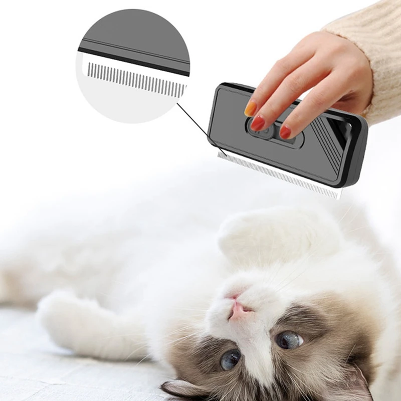 

Self Cleaning Slicker Brush for Dogs and Cats, Portable Pet Grooming Dematting Brush, Shedding Undercoat and Grooming