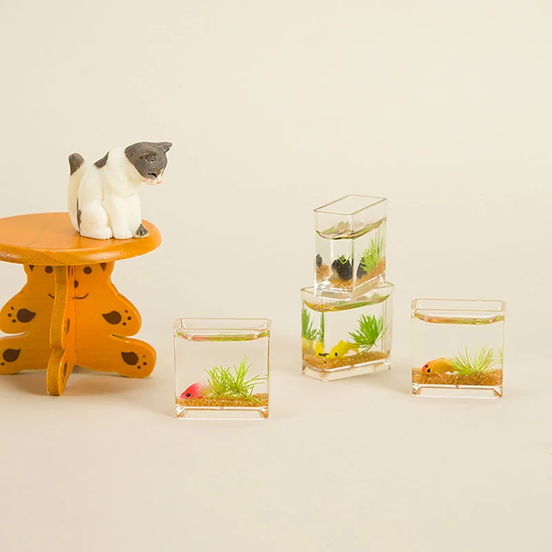 

Мини-игрушки, кукольный домик, миниатюрные стеклянные рыбки, искусственные игрушки для аквариума, наклейки для кукольного домика