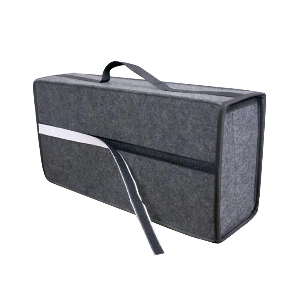 

Trunk Storage Box Collapsible Car Organizer Car Grocery Bag Suv Car Organizer Foldable Car Storage Pouch Felt Car Organizer