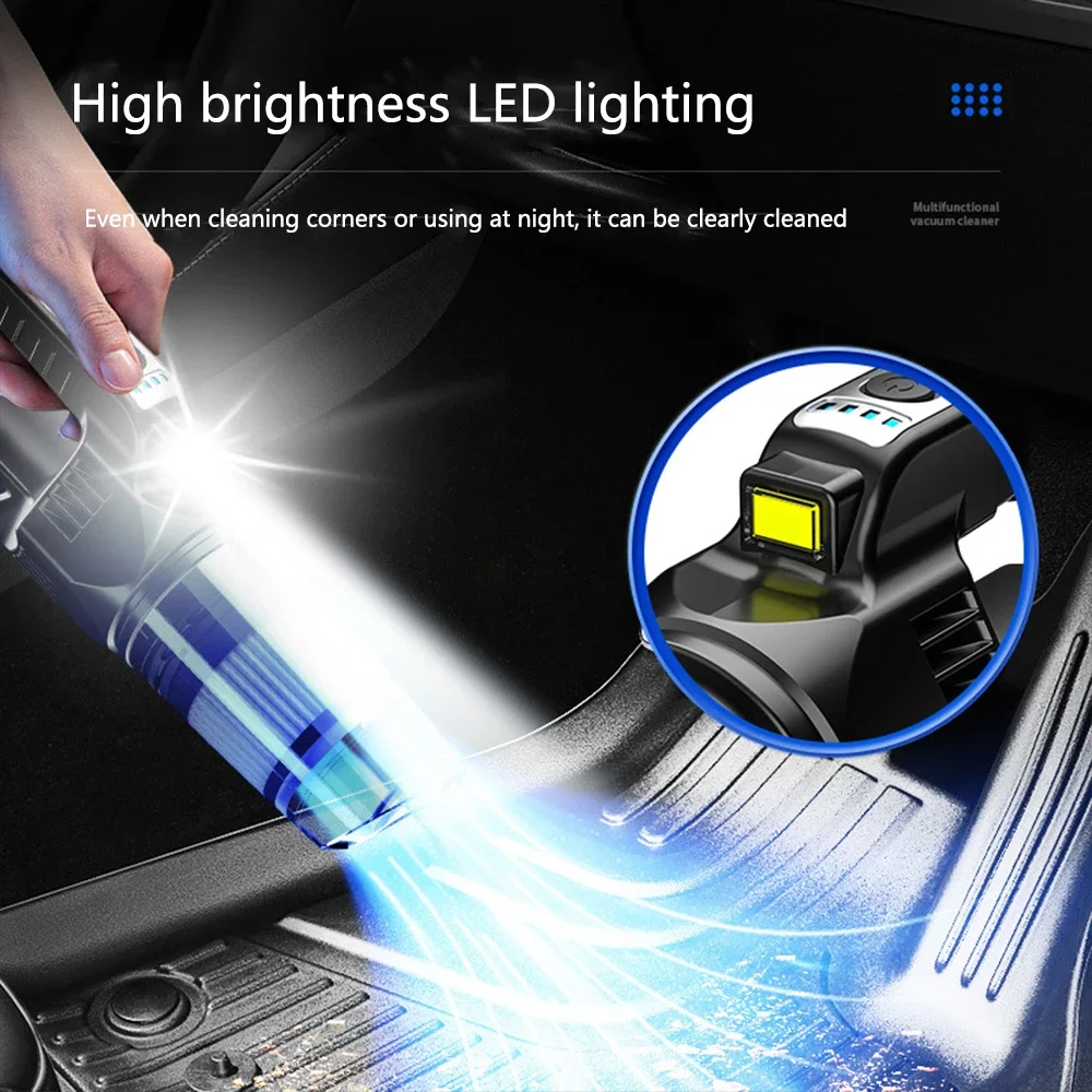Беспроводной пылесос для дома и автомобиля Мощное всасывание небольшой ручной