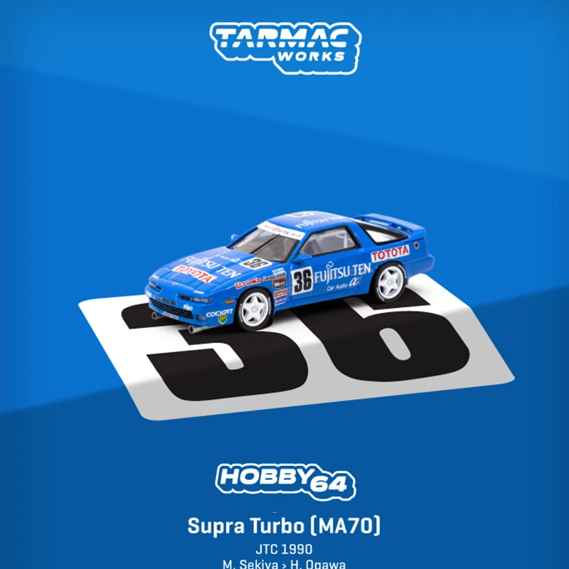 

TW In Stock 1:64 Supra Turbo MA70 JTC 1990 Alloy Diecast Diorama Car Model Collection Miniature Carros Toys Tarmac Works