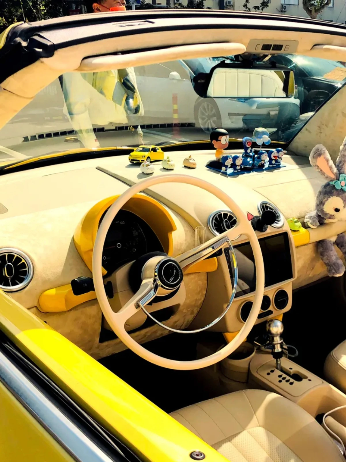 Подходит для модифицированного рулевого колеса Замок волка в стиле ретро Wuling Mini