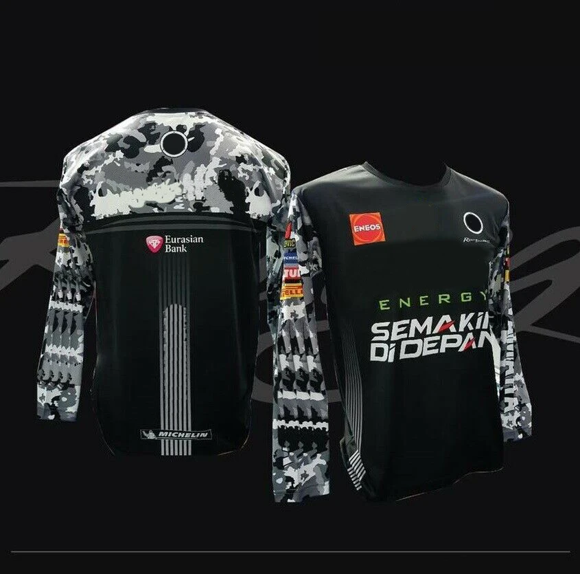 

For YAMAHA Energy Motorcycle T-shirt Quick Dry Men's Moto Gp Riding Factory Racing Summer Jerseys Breathable Do Not Fade