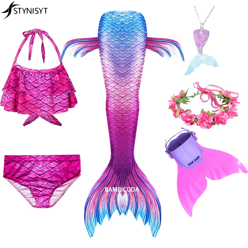 

2022 Summer Mermaid Tails for Kids Girls' Swimsuit Ariel Costume Halloween Fantasy Little Children Mermaid Costume Anime Cosplay