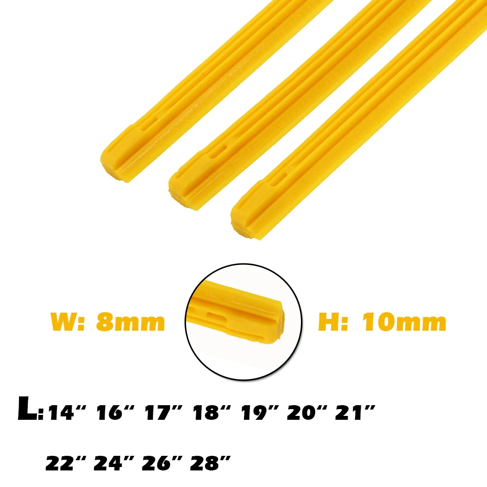 2 шт. Автомобильная щетка стеклоочистителя для лобового стекла желтая