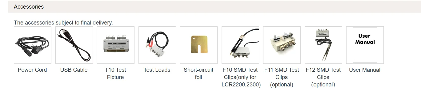 OWON LCR2020 10 Гц-20 кГц LCR2000 Series LCR Instrument Настольный измеритель индуктивности емкости