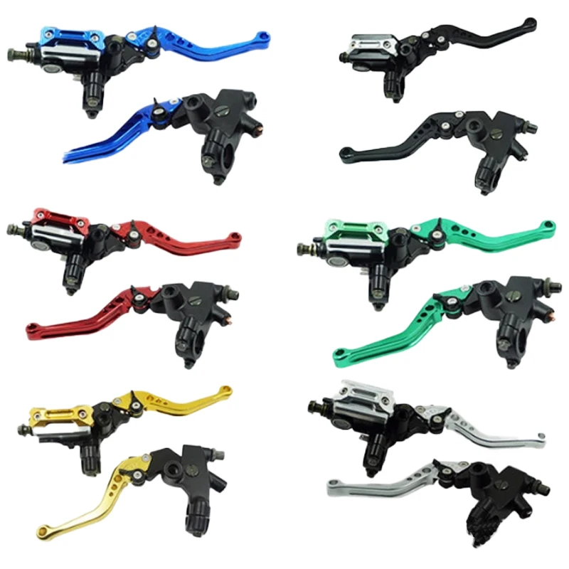 

Motorcycle electric motorcycle double disc brake modified imitation Fuxi Qiaoge Xunying ghost fire brake lever horn brake handle