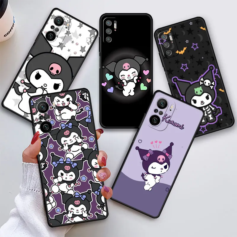 

Kuromi Cartoon Girl Case For Xiaomi Redmi 12 10 9 12C 10C 10A 9A 9C 9T A1 9i K40 K60 K50 Gaming Note 8 7 Silicone Phone Cover