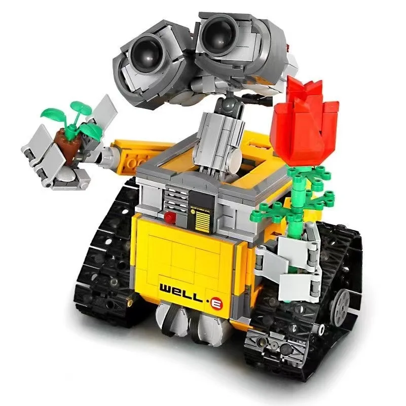 

Новинка 2022, робот Walli из розового пространства, совместимый с пазлом 21303, сборные строительные блоки, креативная модель, детские игрушки для ...