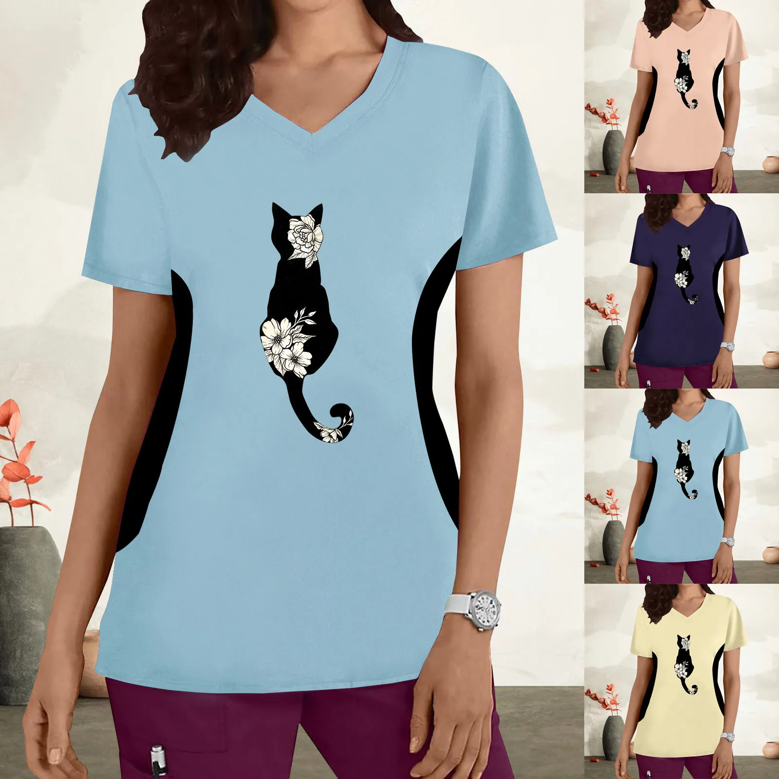 

Женская футболка с коротким рукавом, мягкая и удобная повседневная футболка для фитнеса, свободная уличная одежда, удобная облегающая улич...