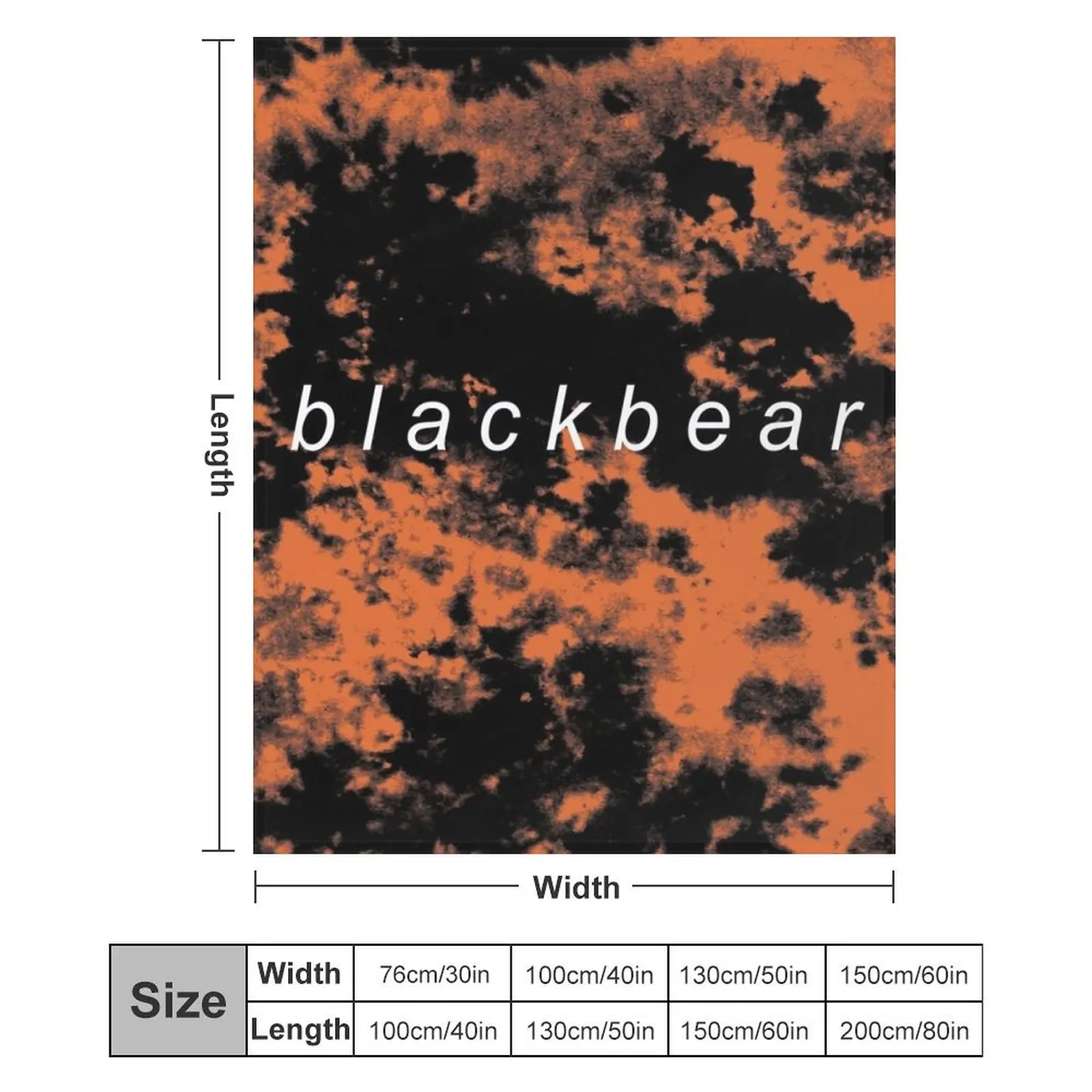 Одеяло Blackbear Tie Dye Роскошные модные диваны тяжелые одеяла